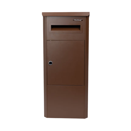 PakketBuddy EasyDrop™ Mat mahonie bruin – pakketbrievenbus