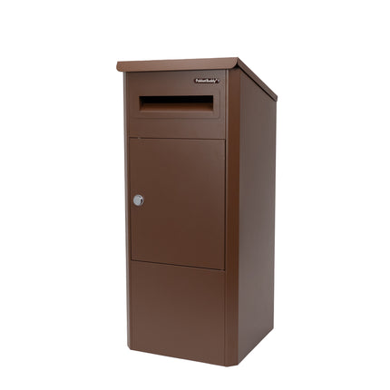 PakketBuddy EasyDrop™ Mat mahonie bruin – pakketbrievenbus