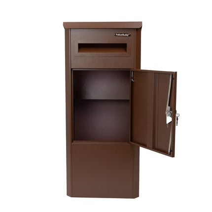 PakketBuddy EasyDrop™ Mat mahonie bruin – pakketbrievenbus