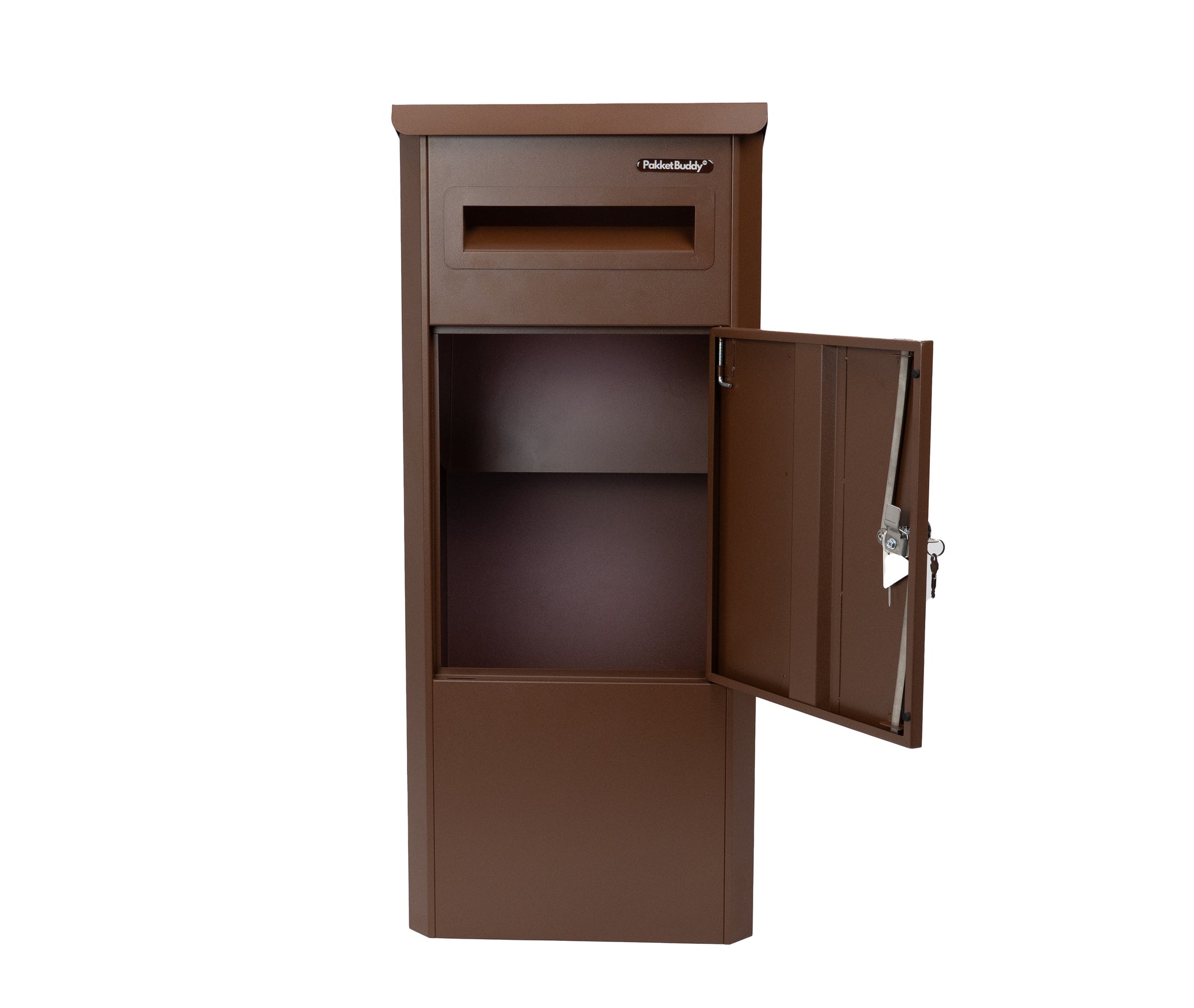PakketBuddy EasyDrop™ Mat mahonie bruin – pakketbrievenbus