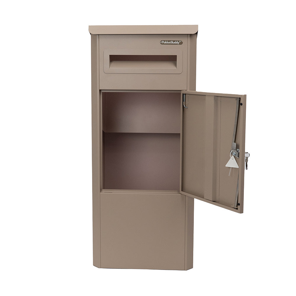 PakketBuddy EasyDrop™ Mat Taupe – pakketbrievenbus