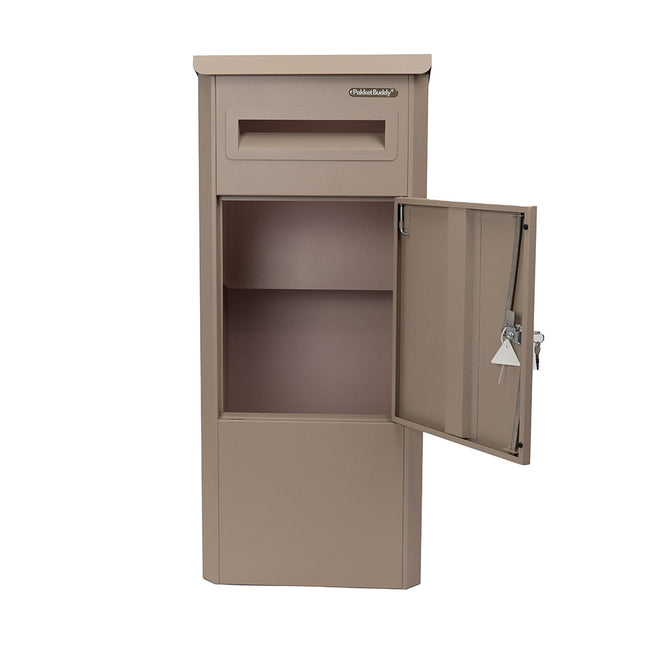 PakketBuddy EasyDrop™ Mat Taupe – pakketbrievenbus