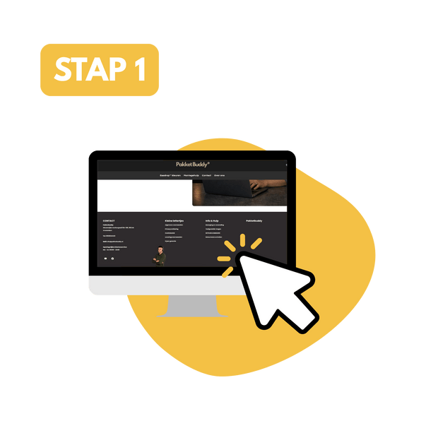 Klik op <strong>Retour aanmelden</strong>