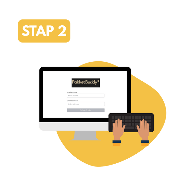 Vul je <strong>e-mailadres</strong> en <strong>ordernummer</strong> in