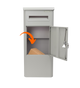 Pakketbrievenbus EasyDrop™ Kiezelgrijs