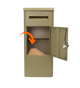 Pakketbrievenbus EasyDrop™ Olijfgroen