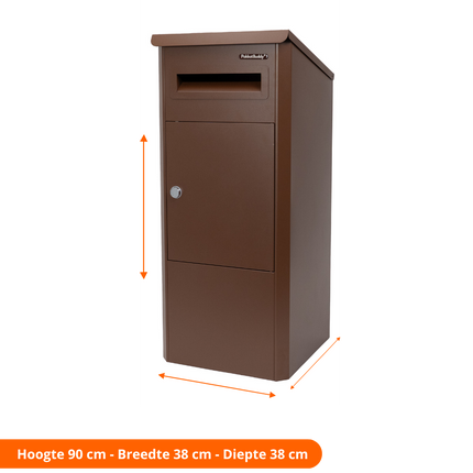 Pakketbrievenbus EasyDrop™ Mahoniebruin