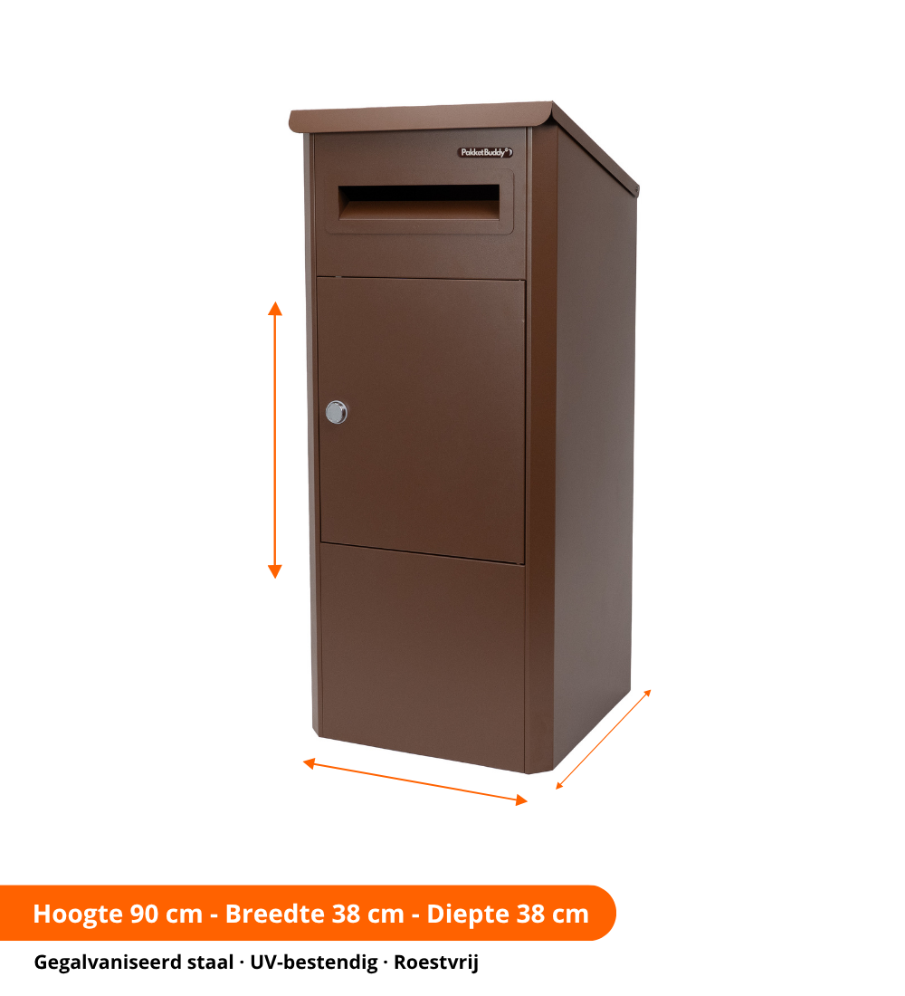 Pakketbrievenbus EasyDrop™ Mahoniebruin