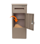 Pakketbrievenbus EasyDrop™ Taupe