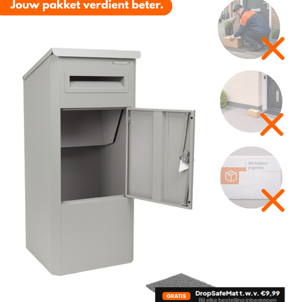 Pakketbrievenbus EasyDrop™ Kiezelgrijs