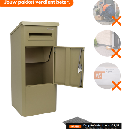 Pakketbrievenbus EasyDrop™ Olijfgroen