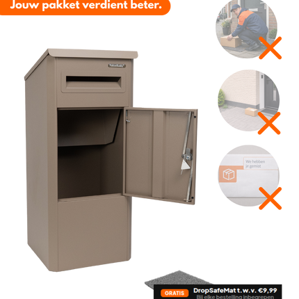 Pakketbrievenbus EasyDrop™ Taupe