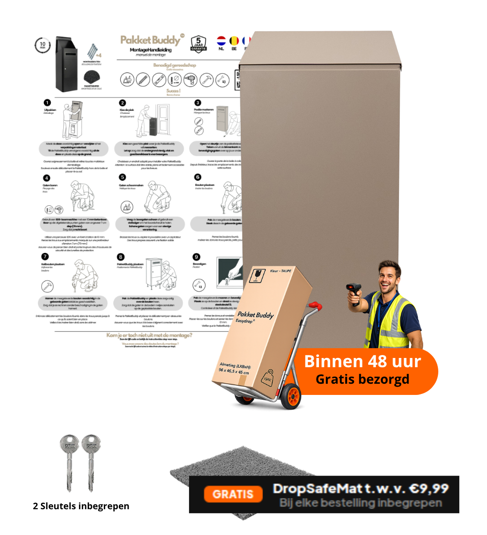 Pakketbrievenbus EasyDrop™ Taupe