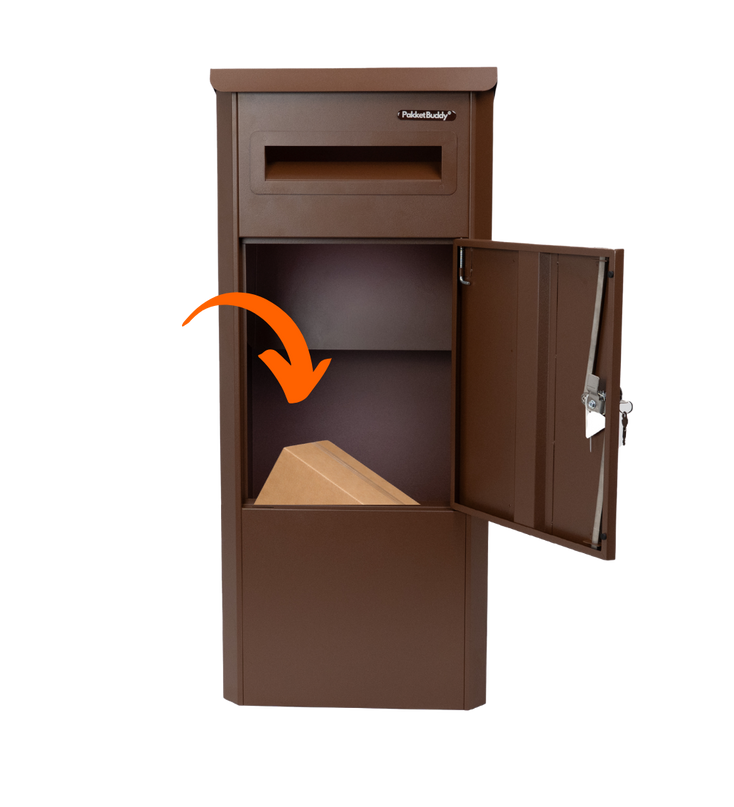 Pakketbrievenbus EasyDrop™ Mahoniebruin