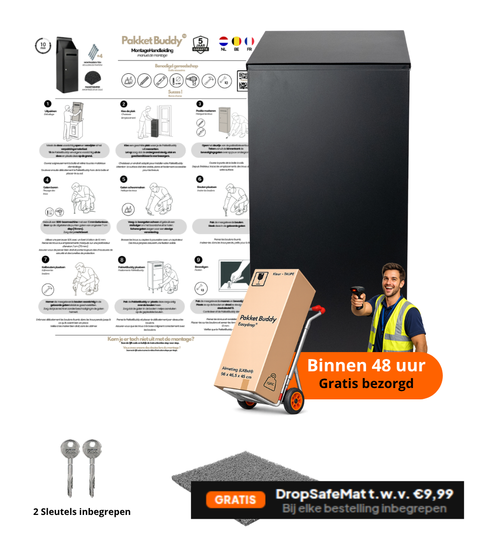 Pakketbrievenbus EasyDrop™ Black