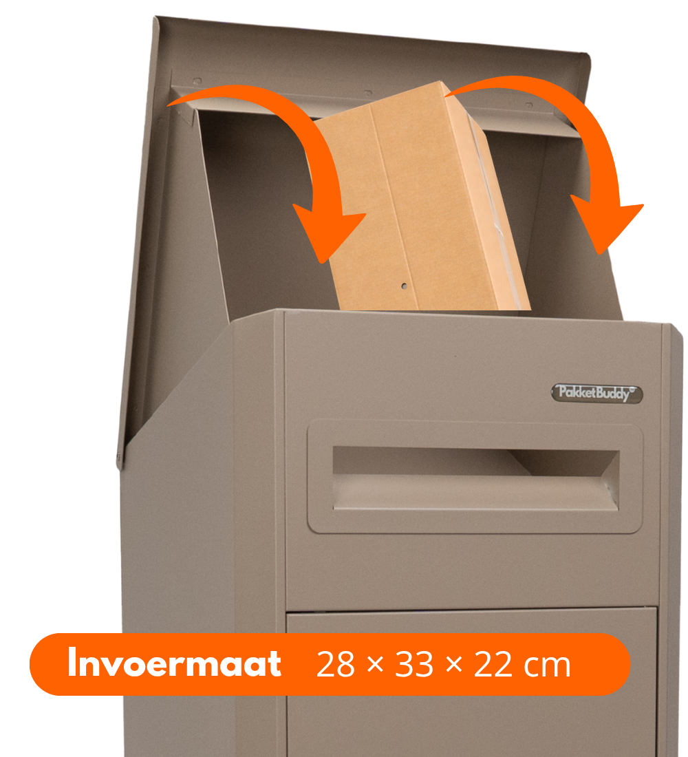 Pakketbrievenbus EasyDrop™ Taupe