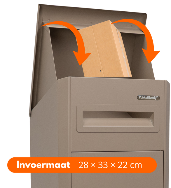 Pakketbrievenbus EasyDrop™ Taupe