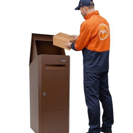 Pakketbrievenbus EasyDrop™ Mahoniebruin